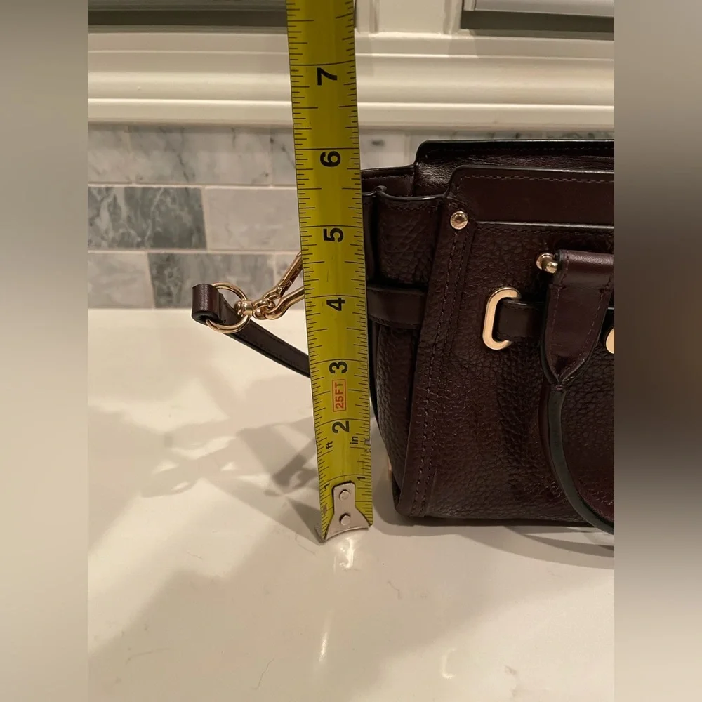 Coach Swagger 21 Pebbled Satchel - Picture 8 of 10